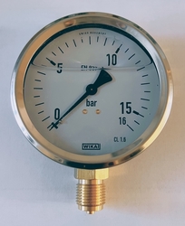 Manovakuometr WIKA 384 -1-0-3 bar 1.6%  G1/2
