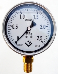 Manovakuometr 384 -1-0-3 bar 1.6%  G1/2
