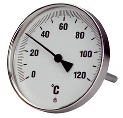 Teploměr rovný TR100 l=250, 0-120°C