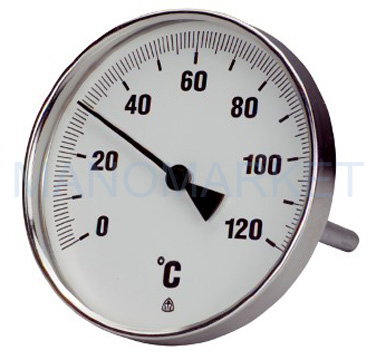 Teploměr rovný TR100 l=400, 0-120°C